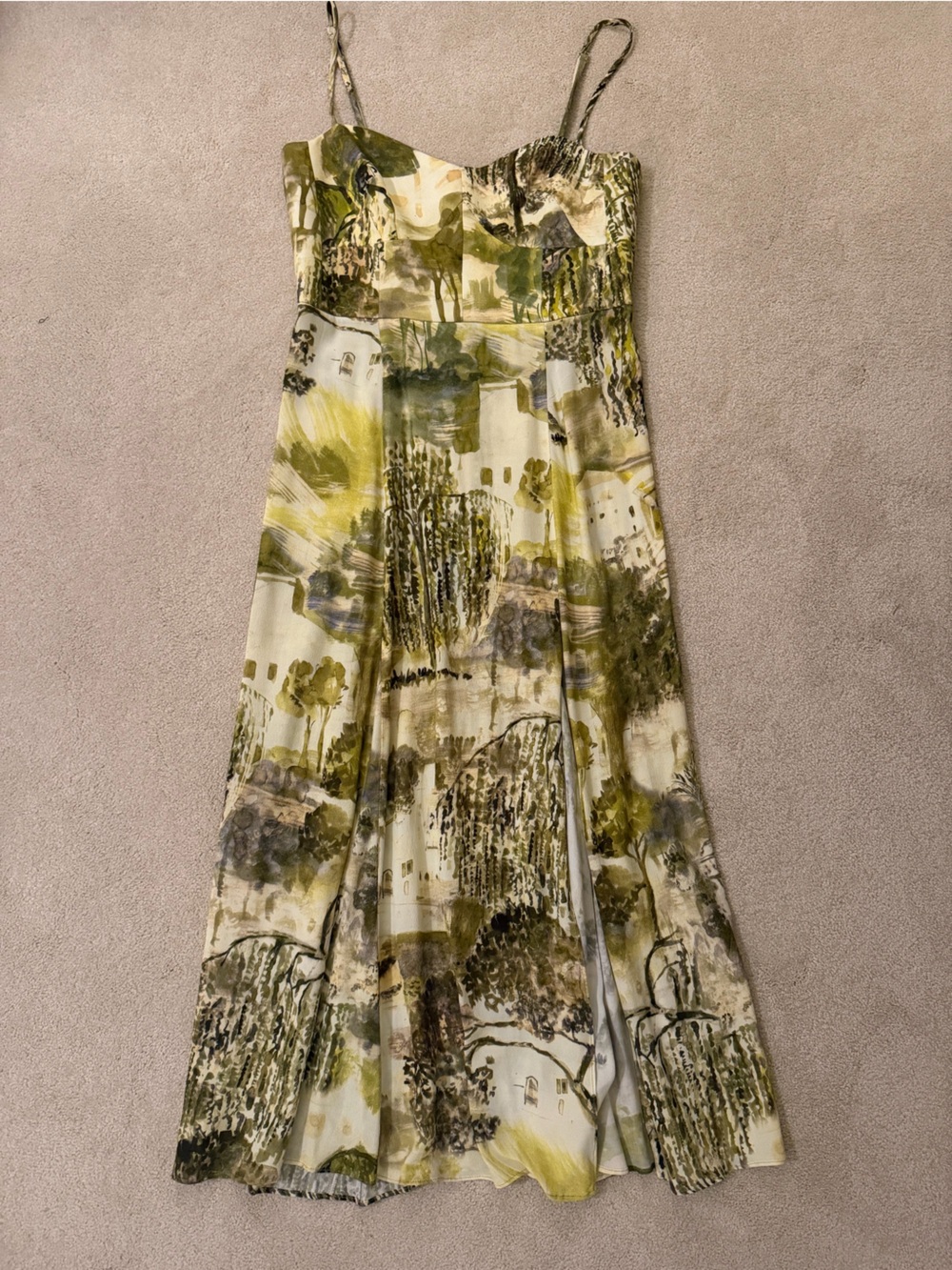 Zara Patterned Midi Dress